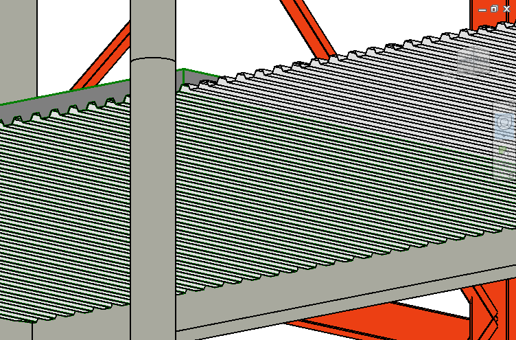 CYPECAD. Export to IFC. Steel sheeting and concrete layer of composite slabs (Revit® Architecture)