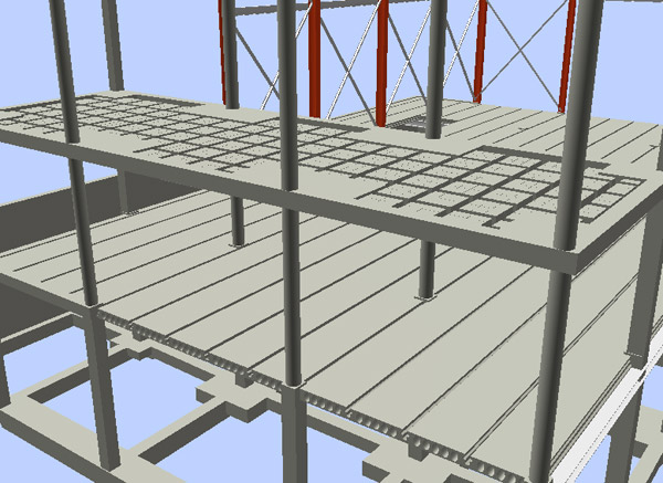 CYPECAD. Export to IFC. Steel sheeting and concrete layer of composite slabs (Revit® Architecture)