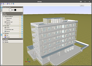 IFC Builder. New colours and textures of the 3D view. Click to enlarge the image